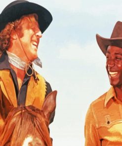 Blazing Saddles Jim And Bart Paint By Number