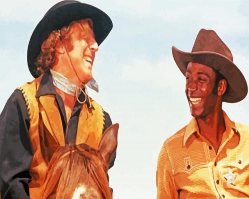 Blazing Saddles Jim And Bart Paint By Number