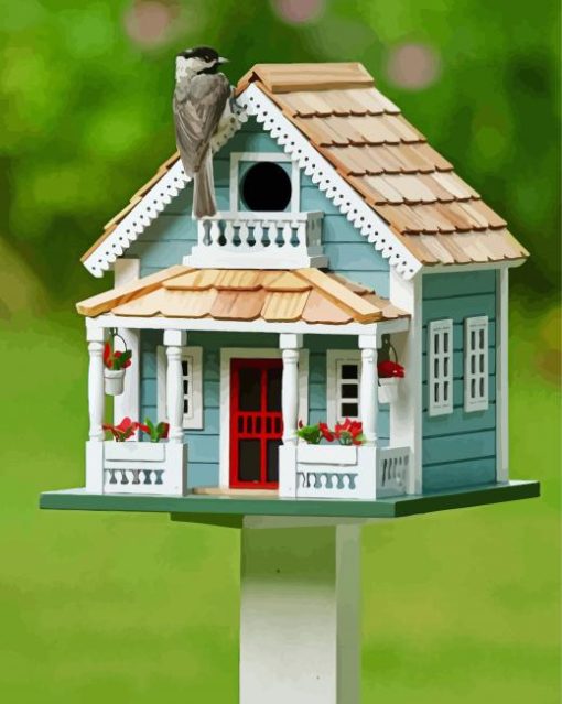 Classy Bird House Paint By Number