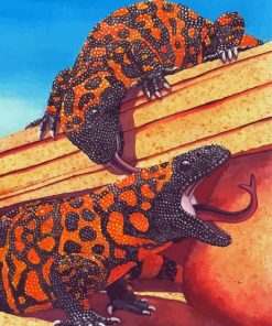 Gila Monster Paint By Number