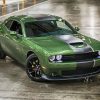 Green Dodge Challenger Scat Paint By Number