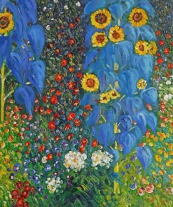 Klimt Gustav Flowers Paint By Number