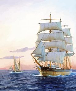 Ocean American Tall Ships Paint By Number