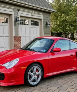 Red 996 Turbo Paint By Number