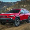 Red Jeep Cherokee Paint By Number