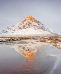 Snowy Munro In Winter Paint By Number