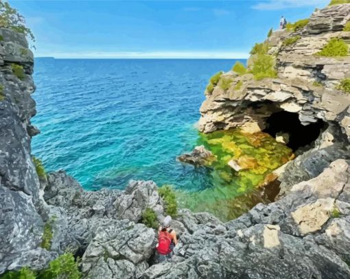 The Grotto Bruce Peninsula National Park Canada Paint By Number