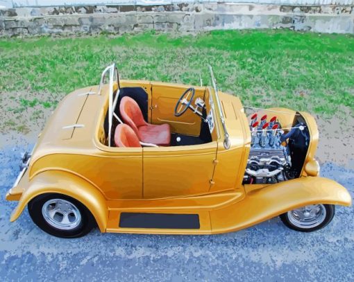 32 Chevy Engine Paint By Number
