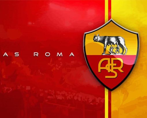 AS Roma Emblem paint by number