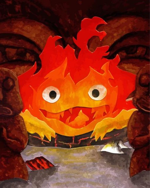 Aesthetic Calcifer Paint By Number