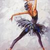 Ballerina In Black Art Paint By Number