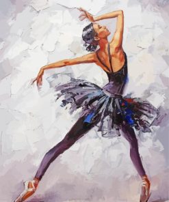 Ballerina In Black Art Paint By Number