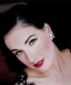 Beautiful Dita Von Teese Paint By Number