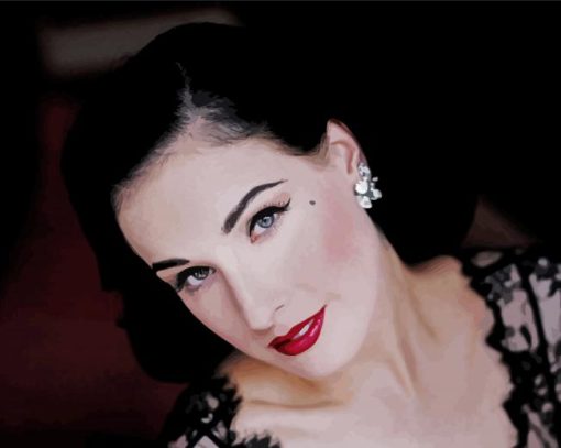 Beautiful Dita Von Teese Paint By Number