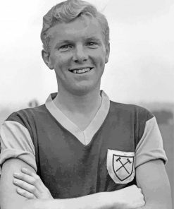 Black And White Bobby Moore Paint By Number