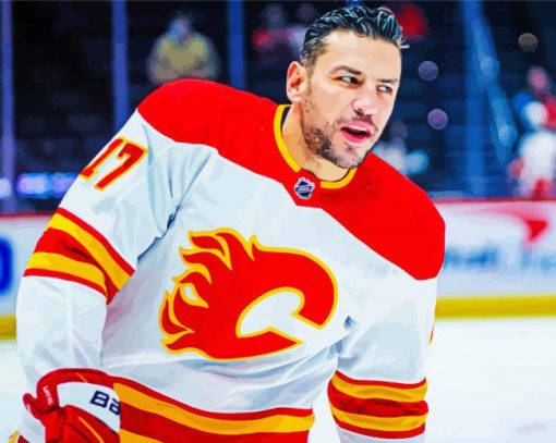 Calgary Flames Ice Hockey Team Player Paint By Number