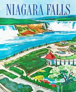 Canada Niagara Fall Poster Paint By Number