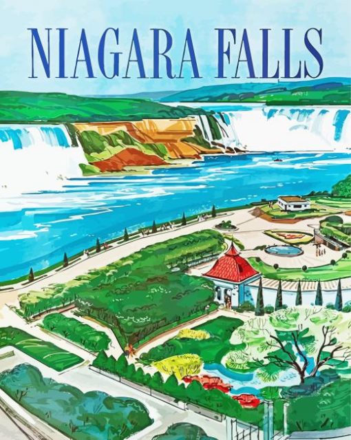 Canada Niagara Fall Poster Paint By Number