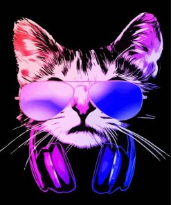 Cat Dj Paint By Number