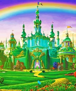 Disney Rainbow Castle Paint By Number