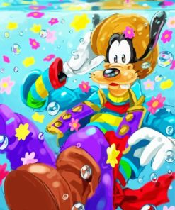 Disney Goofy Underwater Paint By Number