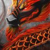 Fire Anime Dragon Paint By Number