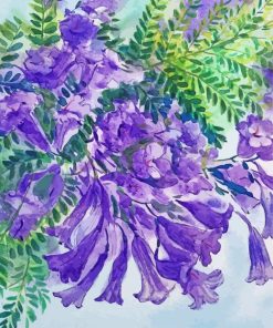 Flowering Plants Jacaranda Paint By Number