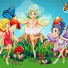 Flying Garden Fairies paint by number