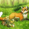 Fox Family In Forest Paint By Number