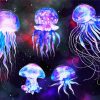 Galaxy Jellyfishes In Space Paint By Number