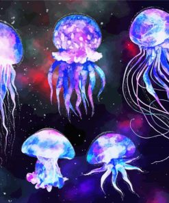 Galaxy Jellyfishes In Space Paint By Number