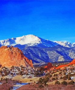 Garden Of The Gods Colorado Pikes Peak Paint By Number