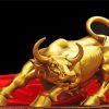 Gold Bull Decoration Paint By Number