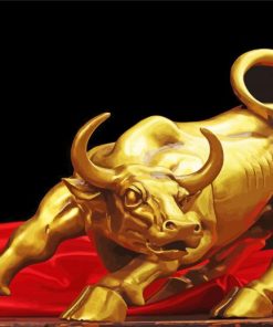 Gold Bull Decoration Paint By Number