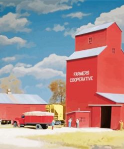 Grain Elevator Paint By Number