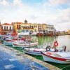 Greec Rethymno Harbour Paint By Number