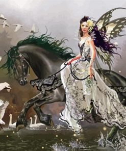 Horse And Fairy Paint By Number