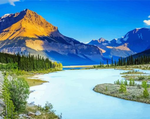 Jasper National Park Of Canada paint by numbers