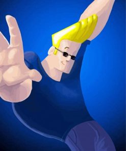 Johnny Bravo Cartoon Character Art Paint By Number