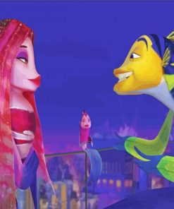 Lola Oscar And Angie From Shark Tale Paint By Number