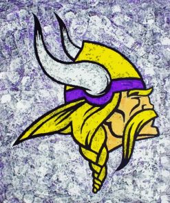 Minnesota Vikings Logo Art Paint By Number