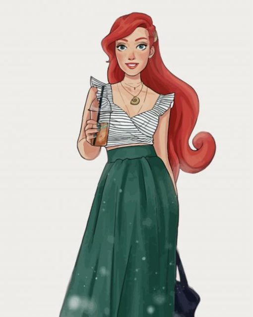 Modern Ariel Princess Paint By Number