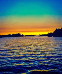 Muskoka At Sunset Paint By Number