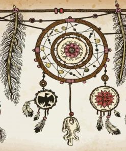 Native American Dream Catcher Paint By Number