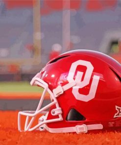 Oklahoma Sooners Helmet Paint By Number