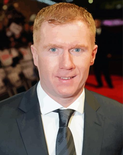 Paul Scholes Illustration Paint By Number