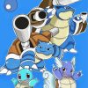 Pokemon Squirtle Evolution Paint By Number