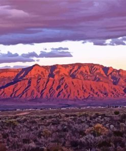 Sandia Mountains Paint By Number