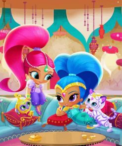 Shimmer And Shine Characters Paint By Number