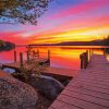 Squam Lake At Sunset Paint By Number